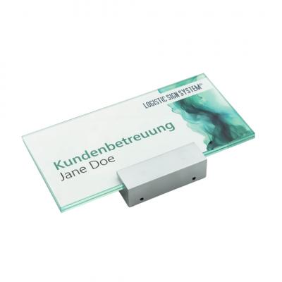 Tuerschild Vitrum A aus Glas 200 100 mm
